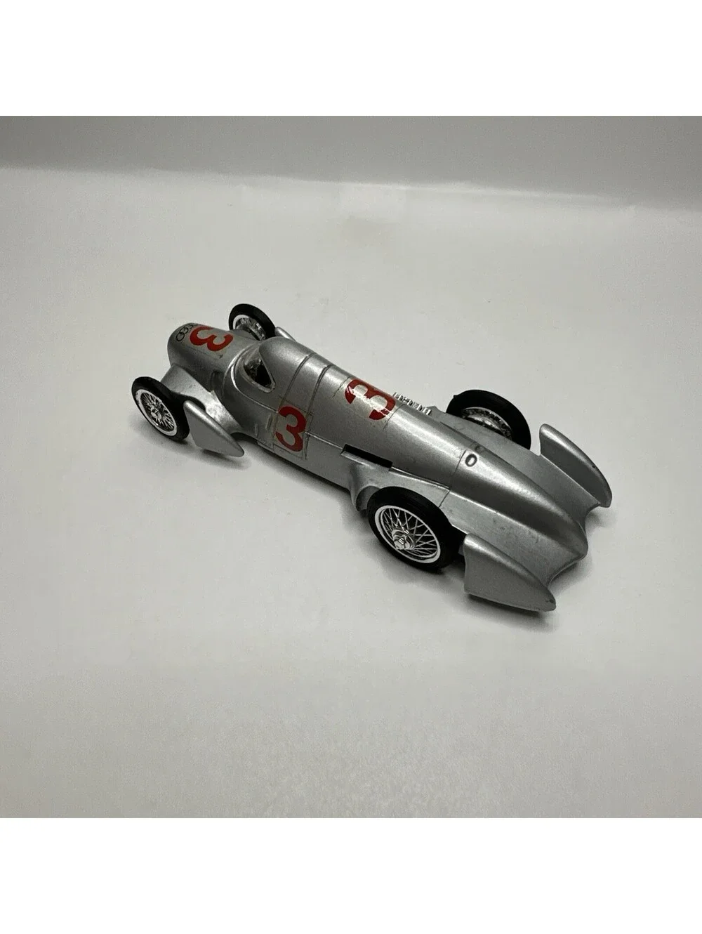 Brumm Audi Union - Diecast - 1:43 Scale (Silver Car #3) (Made in Italy)
